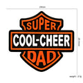 Silicone Focal Beads Dad Super Cool Cheer Badge Retro Shield 20pcs 2