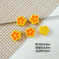 Spoon and Flower Metal Beads 15mm and 9mm Baking Painted 20pcs 21