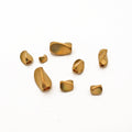 Brass Irregular Rectangular Metal Beads Torsion Twist 100pcs