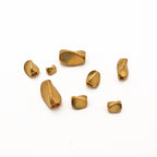 Brass Irregular Rectangular Metal Beads Torsion Twist 100pcs