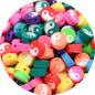 Flat Clay Beads 10mm Color Fruit Cartoon Mixed Design 1000pcs 33