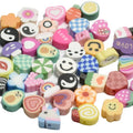 Cartoon Pattern Clay Beads 10mm Multicolor Polymer 200pcs 5