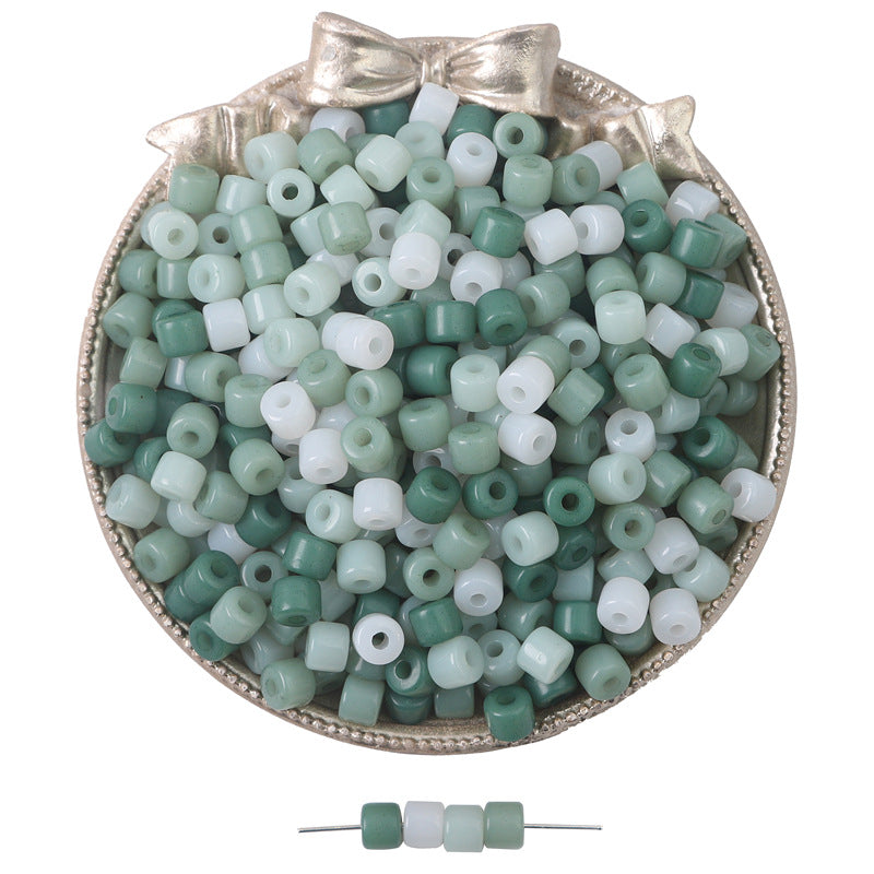 Acrylic Tube Beads 6x5mm Soft Pastel Colors 200pcs 7