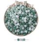 Acrylic Tube Beads 6x5mm Soft Pastel Colors 200pcs 7