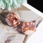 Faceted Crystal Barrel Rhinestone Beads 19mm Polymer Clay Base 5pcs 8