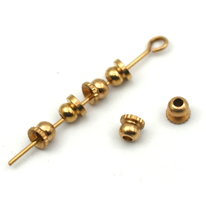 Brass Flower Spacer Beads 4mm Bed Shaped 100pcs