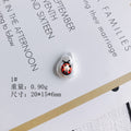 Hand Painted Irregular Shaped Acrylic Beads Imitation Pearl 10pcs 6