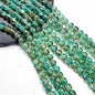 Crackle Flower Glass Beads 8mm Soft Purple Blue Gradient 3 Strands 38