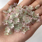 Cherry Blossom Flower Glass Beads 10mm Iridescent Mixed Colors 100pcs 17