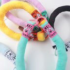 Plush Fabric Stuffed Lanyard Phone Keychain Soft Pastel Colors 2pcs 3