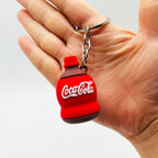 PVC Drip Drink Bottle Keychain Colorful Soft Material Charm 3