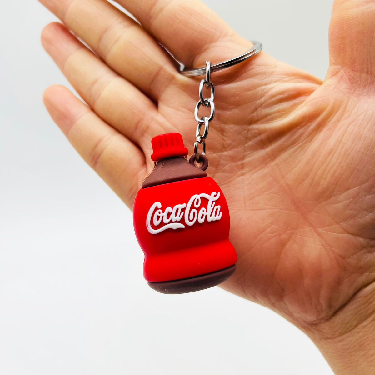 PVC Drip Drink Bottle Keychain Colorful Soft Material Charm 3