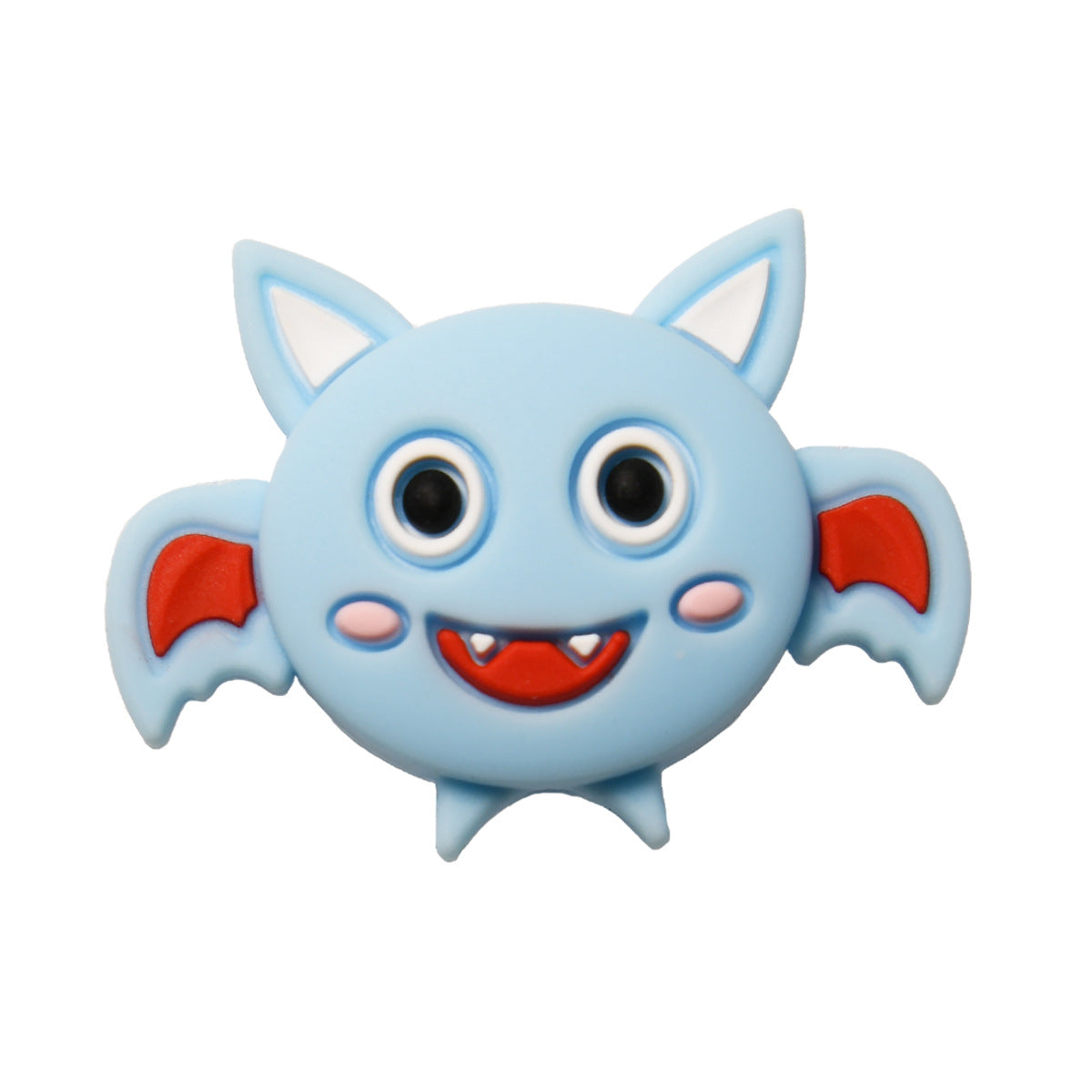 Silicone Focal Beads Halloween Ghost Pumpkin Bat Designs 10pcs 46