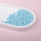 Solid Color Rubberized Round Acrylic Beads 8mm 21