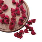 Flocking Tulip Flower Acrylic Beads 9x11mm Velvet Texture 50pcs 5