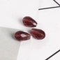 Faceted Teardrop Glass Beads 8x11mm Transparent Mixed Colors 10pcs 11
