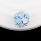 Cat Eye Bubblegum Beads 16mm Triple Flower Cluster Pastel 6pcs 7