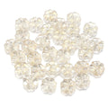 Color Transparent Clover Glass Beads 10mm Assorted Colors 50pcs 5