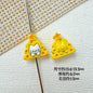 Christmas Tree and Birdcage Metal Beads 13-16mm Baking Painted 10pcs 10