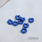 Acrylic Wavy Spacer Beads 9mm Mini Glossy Finish 100pcs 6