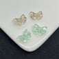 Transparent Bow Glass Beads 14mm Clear Mix 100pcs 10