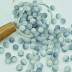 Frosted Round Glass Beads 10mm Matte Mixed Colors 50pcs 9