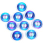 Glass Circle Spacer Beads 10mm Transparent 50pcs 8
