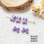 Bow Ballet Shoe Metal Beads Decorative Pastel Painted 20pcs 9