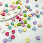 Teddy Bear Metal Beads 10mm Glossy Painted Alloy 10pcs