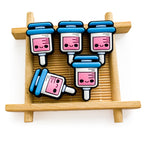 Silicone Focal Beads Syringe Smiling Face Medical Vibe 20pcs 2