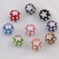 Embellished Star Clay Beads 18mm Pearl Rhinestone Bubblegum 10pcs