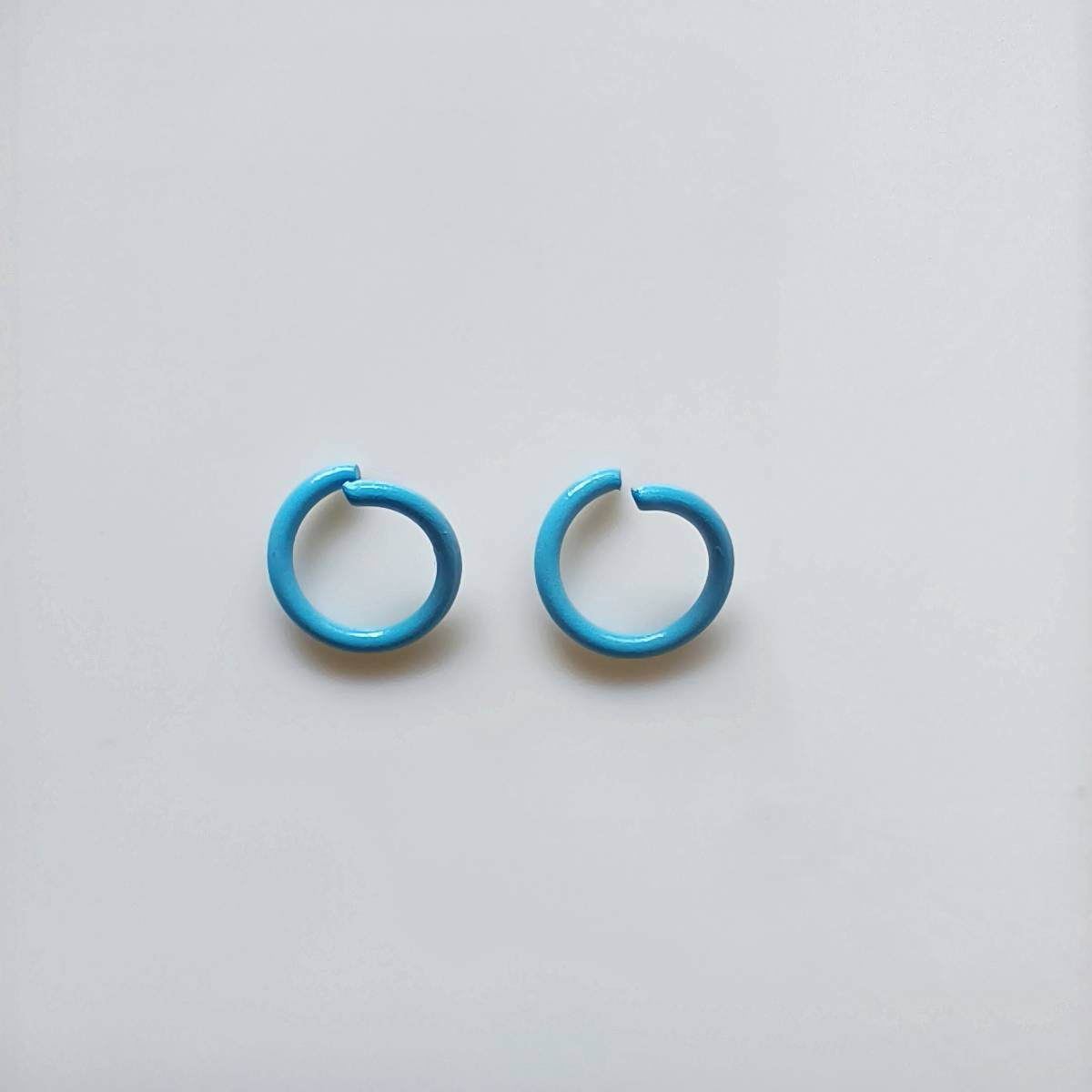 Metal Painted Jump Rings 10mm Baking Finish Colorful 500pcs 11