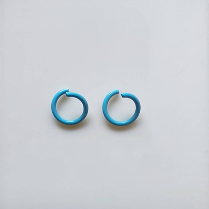 Metal Painted Jump Rings 10mm Baking Finish Colorful 500pcs 11