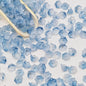 Campanula Flower Glass Beads 7x12mm Frosted Glossy Pastel 50pcs 17