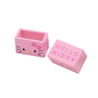 Painted Square Acrylic Beads 21mm Pink Hello Kitty 20pcs 3
