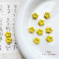 Forest Series Gilded Lampwork Glass Beads Nature Inspired Vintage 10pcs 20