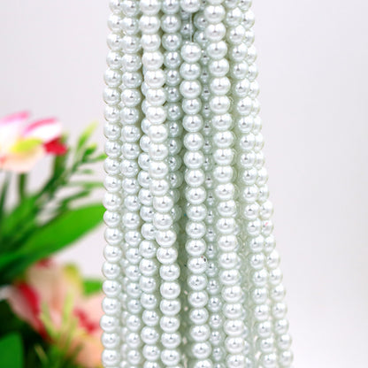 Pearl Glass Beads 8mm Imitation Lustrous Pastel Mixed 1000pcs 7