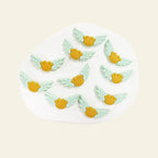 Silicone Focal Beads Winged Bear Pastel Colors Golden Bear Motif 1 Piece 5