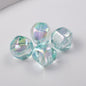 Plating Irregular Acrylic Beads 16mm Transparent Mixed Colors 100pcs 6