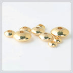 Brass UFO Spacer Beads 4-8mm Smooth Finish 100pcs 2