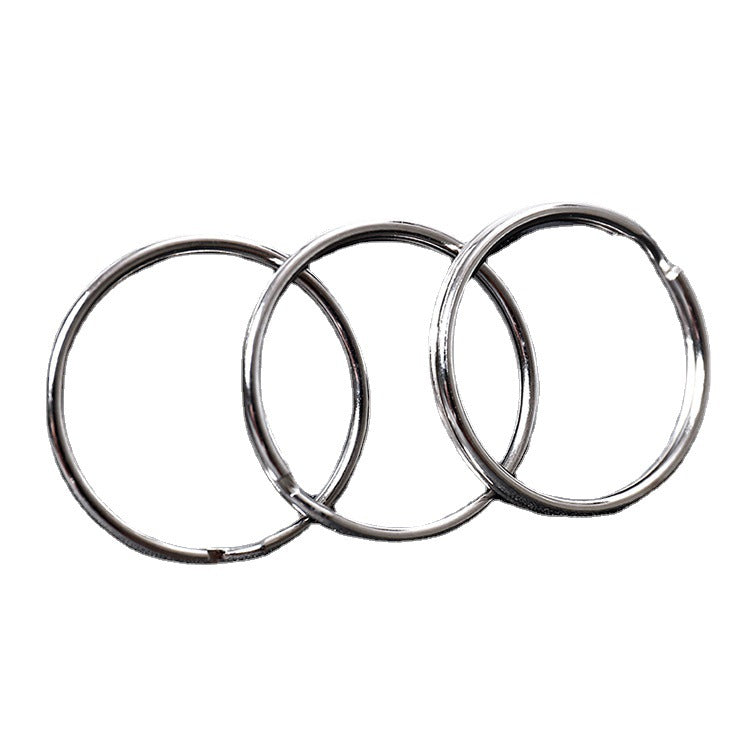 Iron Plated Nickel Key Rings Split Keyrings Durable 100pcs 4