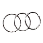 Iron Plated Nickel Key Rings Split Keyrings Durable 100pcs 4