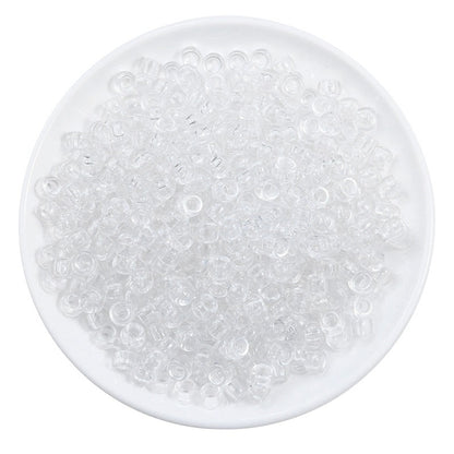 Transparent Acrylic Seed Beads 9mm Large Hole Colorful 100pcs 6