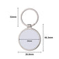 Sublimation Blank Metal Keychain Zinc Alloy Rectangle Heart Circle 8