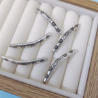 Bent Tube Metal Beads 36mm Vintage Tibetan Style 10pcs 2