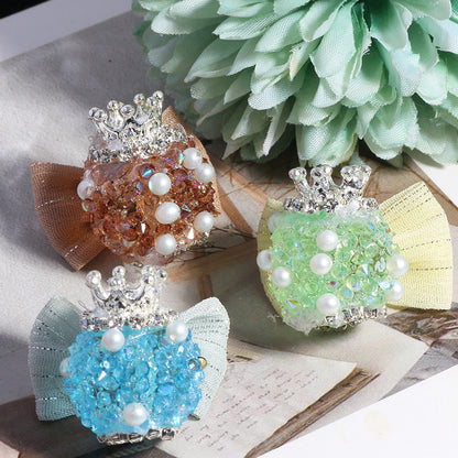Embellished Bubblegum Beads 23mm Sugar Bow Design 5pcs 10