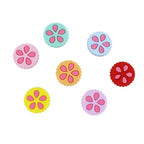 Silicone Focal Beads Petal Cookies Floral Cut Out Design 20pcs 3