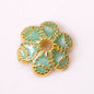 Alloy Flower Bead Caps 10mm Colorful Enamel Tibetan 100pcs 6