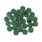 Color Transparent Clover Glass Beads 10mm Assorted Colors 50pcs 11