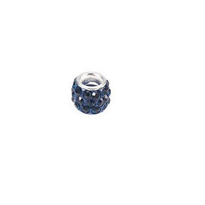 Rhinestone Spacer Clay Beads 7x11mm Chunky Large Hole 100pcs 28